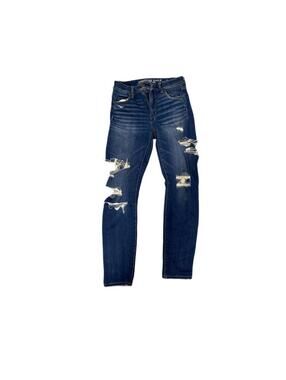 American Eagle Outfitters Women's Blue and Navy Jeans
